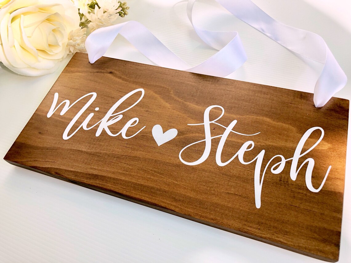 Custom Bride & Groom Page Boy Sign Custom Wedding Sign Etsy