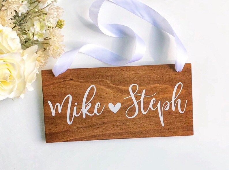 Custom Bride & Groom Page Boy Sign Custom Wedding Sign Etsy