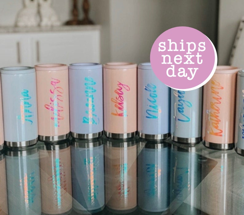 Can Cooler Personalized with Name Stainless Steel Drink Etsy