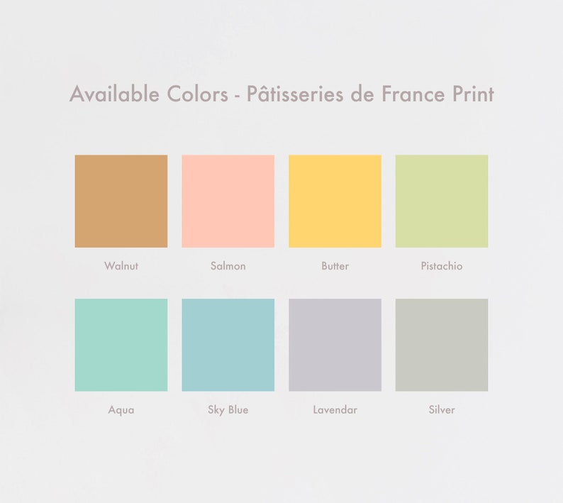 Pastry Poster French Pastries Food Illustration Cake Poster Eclair Room Decor Aesthetic Kitchen Print Macarons Gift Foodie Dessert