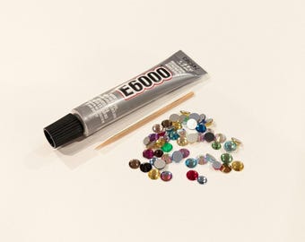 Gymnastics Leotard Rhinestone Repair Kit – Crystals & Glue ADDON kit- Ships from NJ