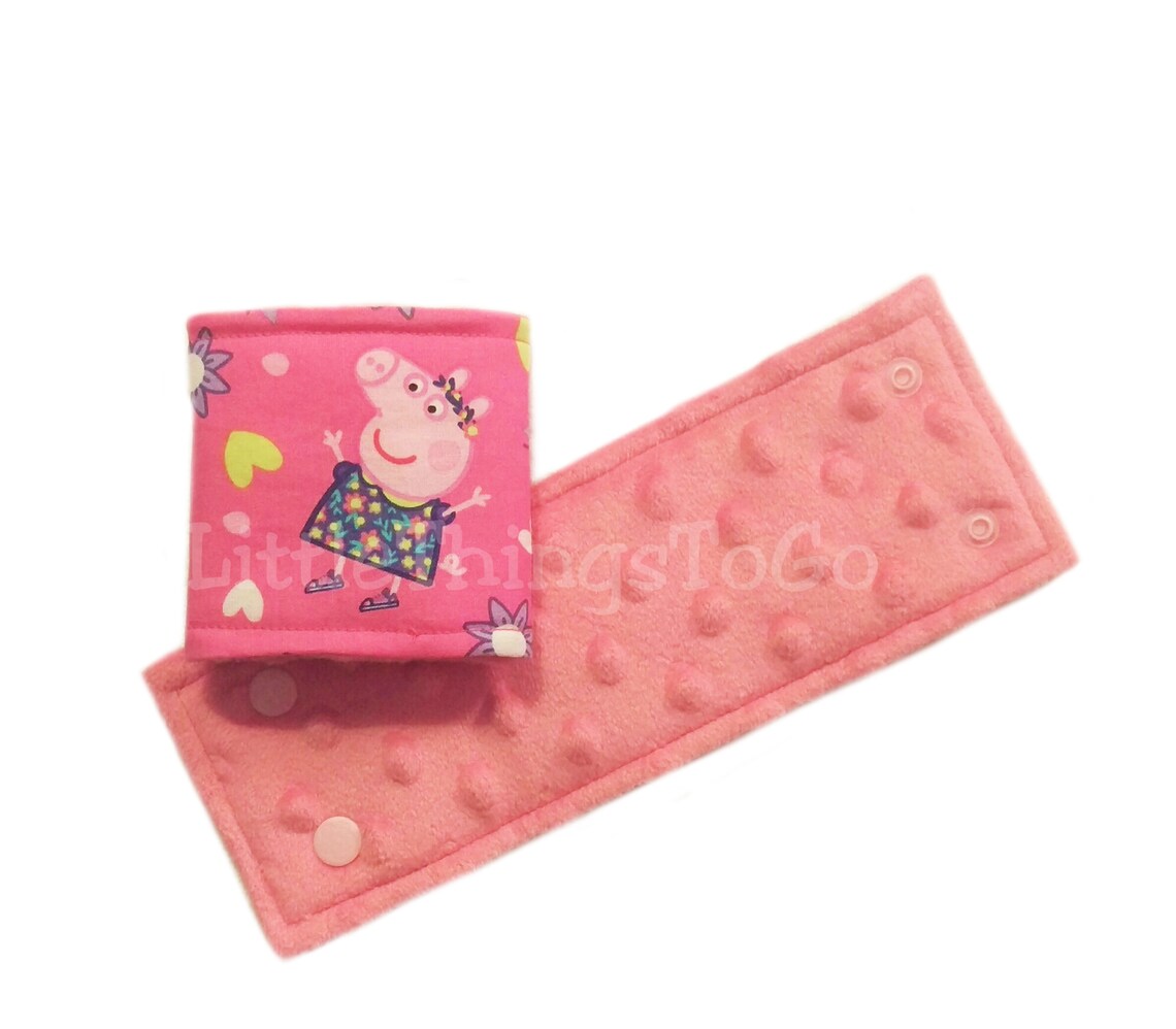 Car Seat Strap Covers Peppa Pig Reversible Car Seat Strap Etsy
