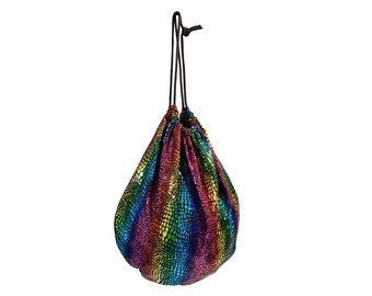 Rhythmic gymnastics ball drawstring bag-multicolor rg ball pouch - gymnastics ball bag- drawstring bag - NJ, USA based