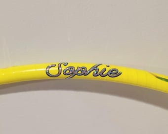 Personalized Name Decal for rhythmic gymnastics hoops or clubs