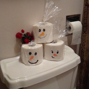 Toilet Paper Snowman Craft