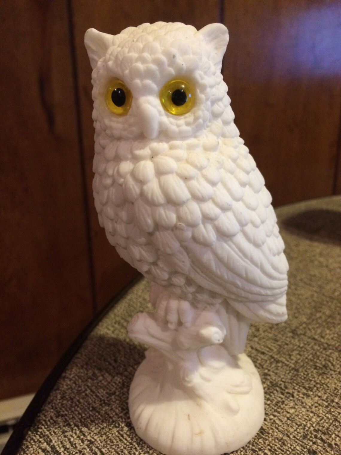 Vintage White Owl Figurine Etsy