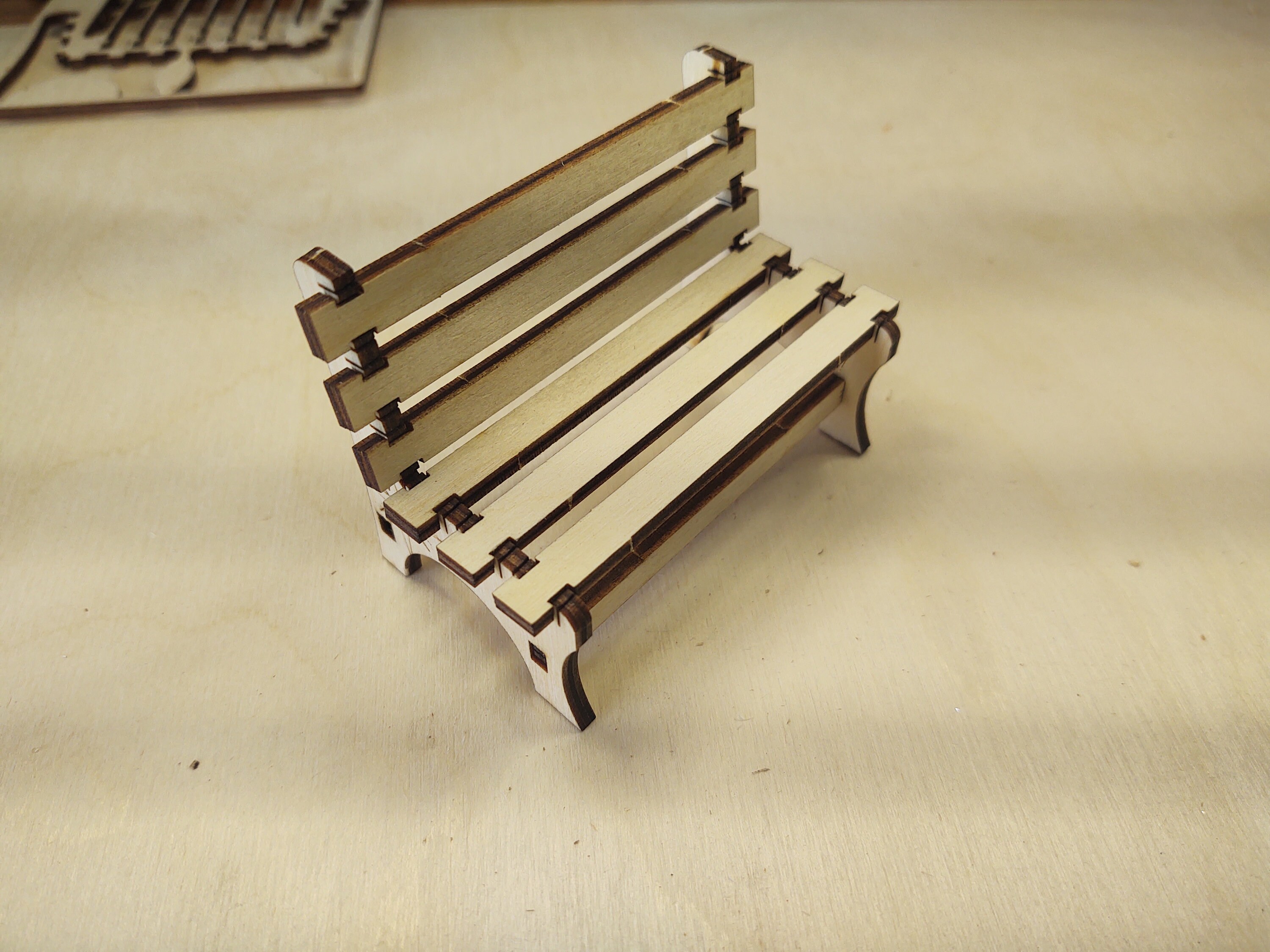 Advent House Laser Cut Bench Kit - Etsy