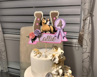 Spirit Riding Free Cake Topper Lucky Cake Topper Theme De Etsy France