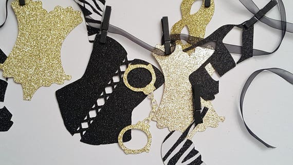 Bachelorette Banner Lingerie Banner Bra Bannerbridal Shower Etsy