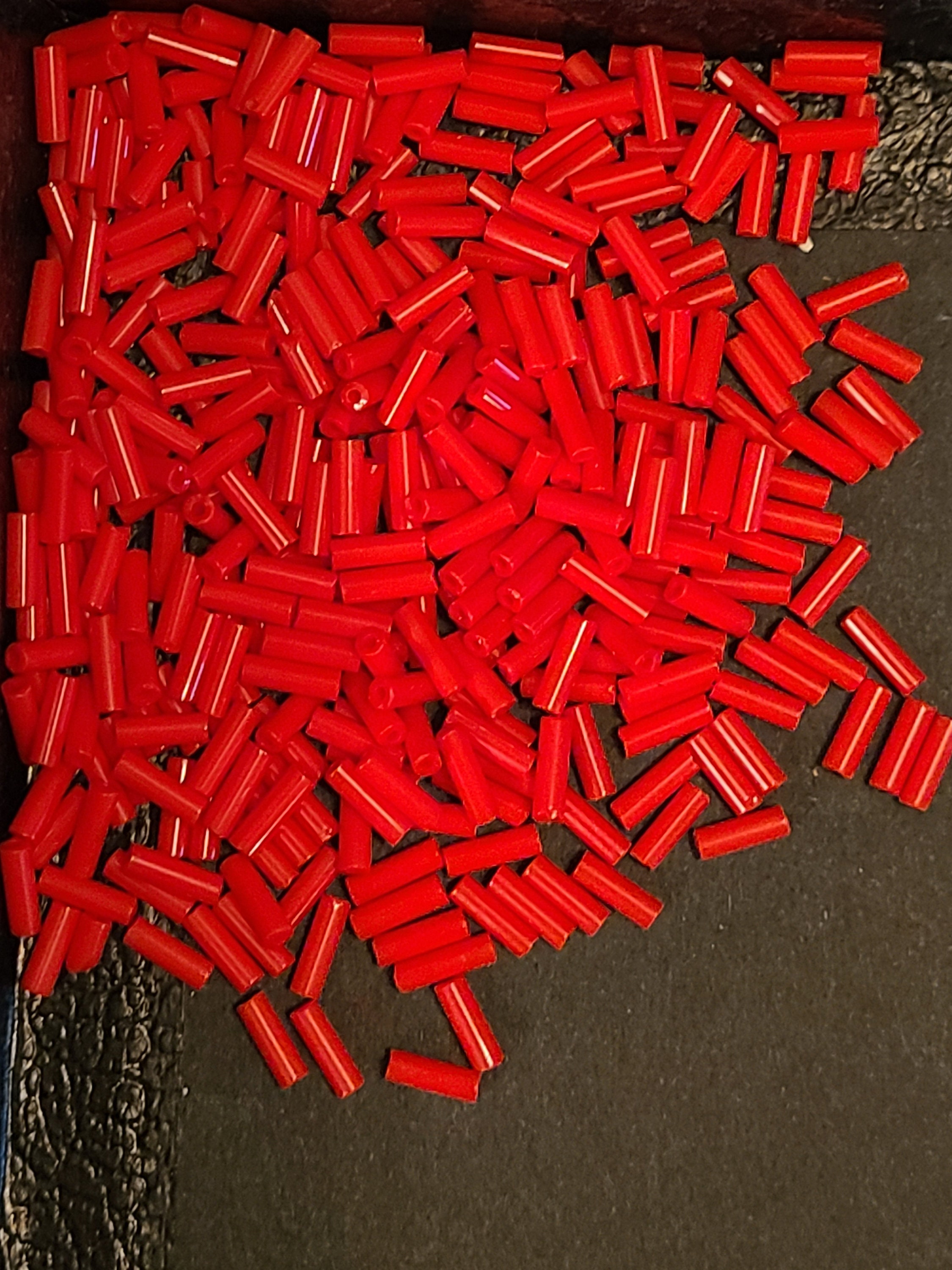 Bugle beads red beads 3mm beads bulk beads bulk lot beads Etsy