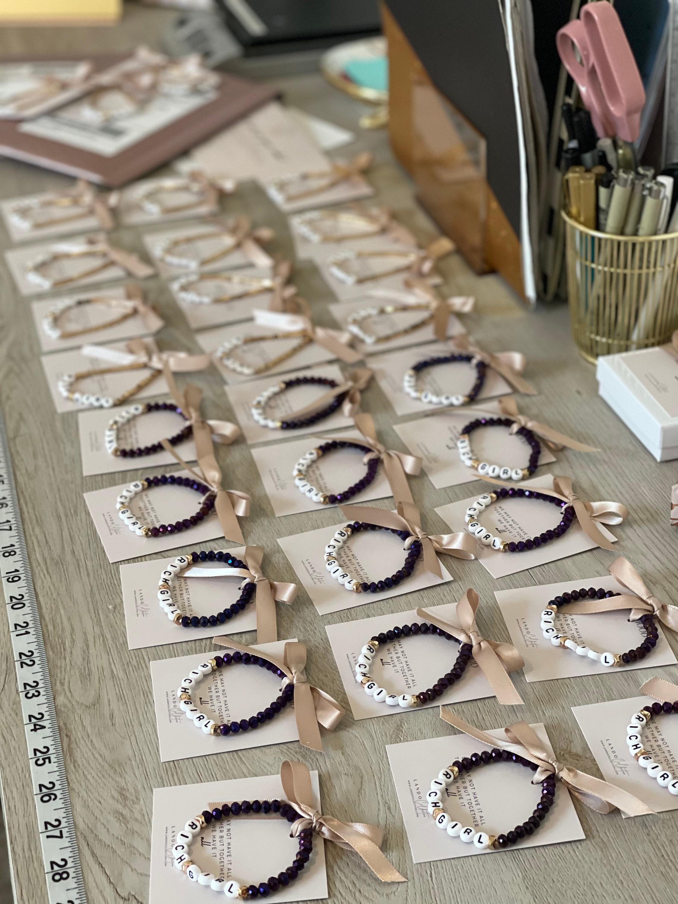 30 Custom Bracelets Party Favor Jewelry Personalized Gifts Etsy