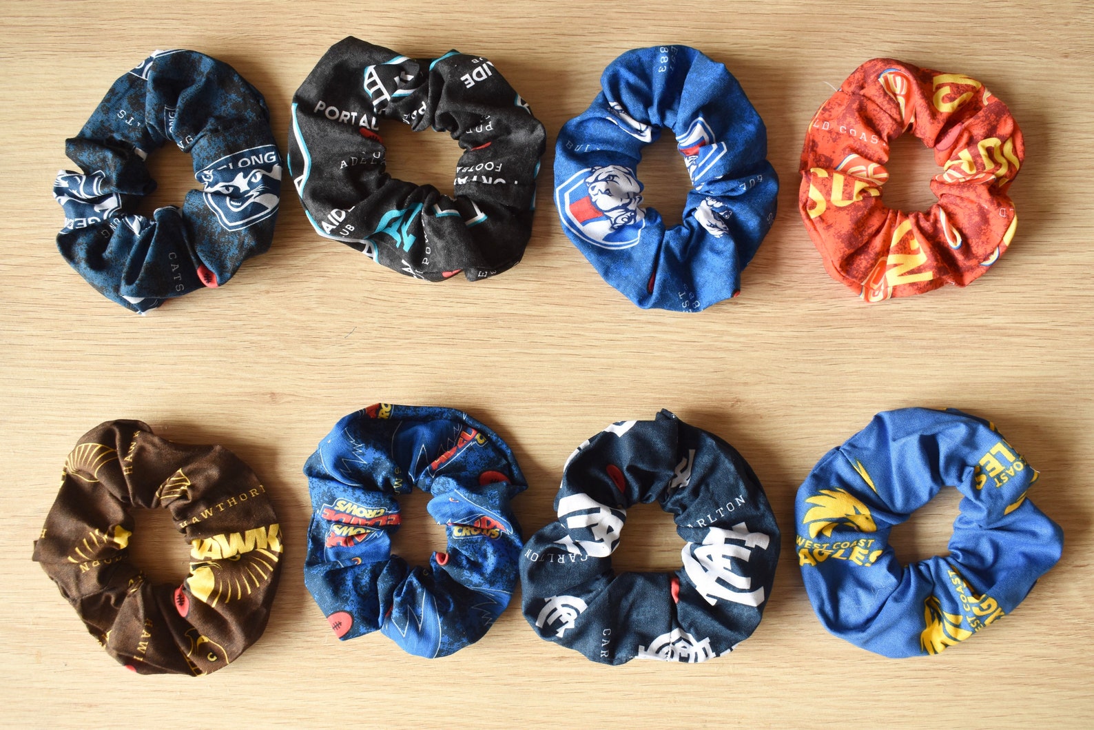 3 Pack AFL Headbands and Scrunchies Footy Etsy Australia