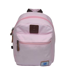 Le Petite Backpack (Pink Blush) for TPN, Tube Feeds, Fluids & Infusions with hooks, grommets for tubing, front pocket for pump, chest strap
