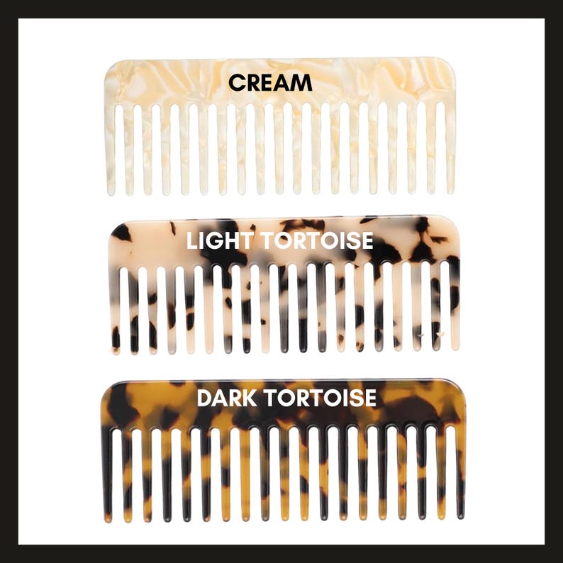 Personalized Tortoise Shell Comb: Custom Monogram Hair Combs ...