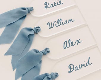Personalisierte Acryl Tischkarten: Hochzeits-Tischkarten, Hochzeits-Eskortkarten, Party-Namenskarten
