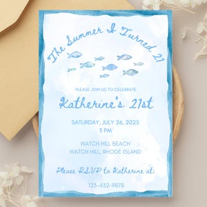The Summer I Turned Pretty Invitation: Summer I Turned Pretty Birthday Invite