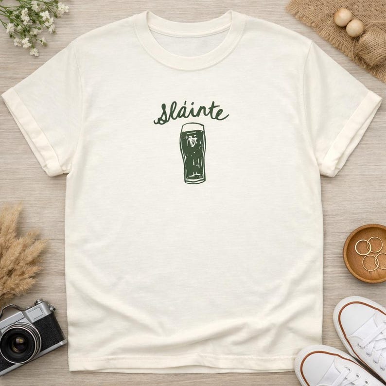 Sláinte Guinness Shirt: Irish Beer St. Patrick's Day Tee, St. Patrick's Day Shirt, St. Patrick's Day Sweatshirt, Sláinte Sweatshirt image 2