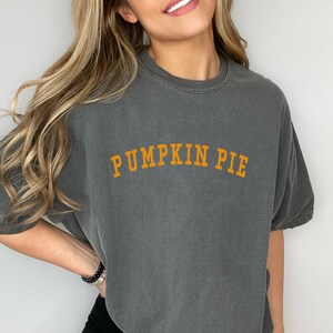 Pumpkin Pie Thanksgiving Comfort Colors Vintage Style T- Shirt