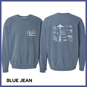 Rhode Island Comfort Colors Sweatshirt: Küstenstrand-Souvenir
