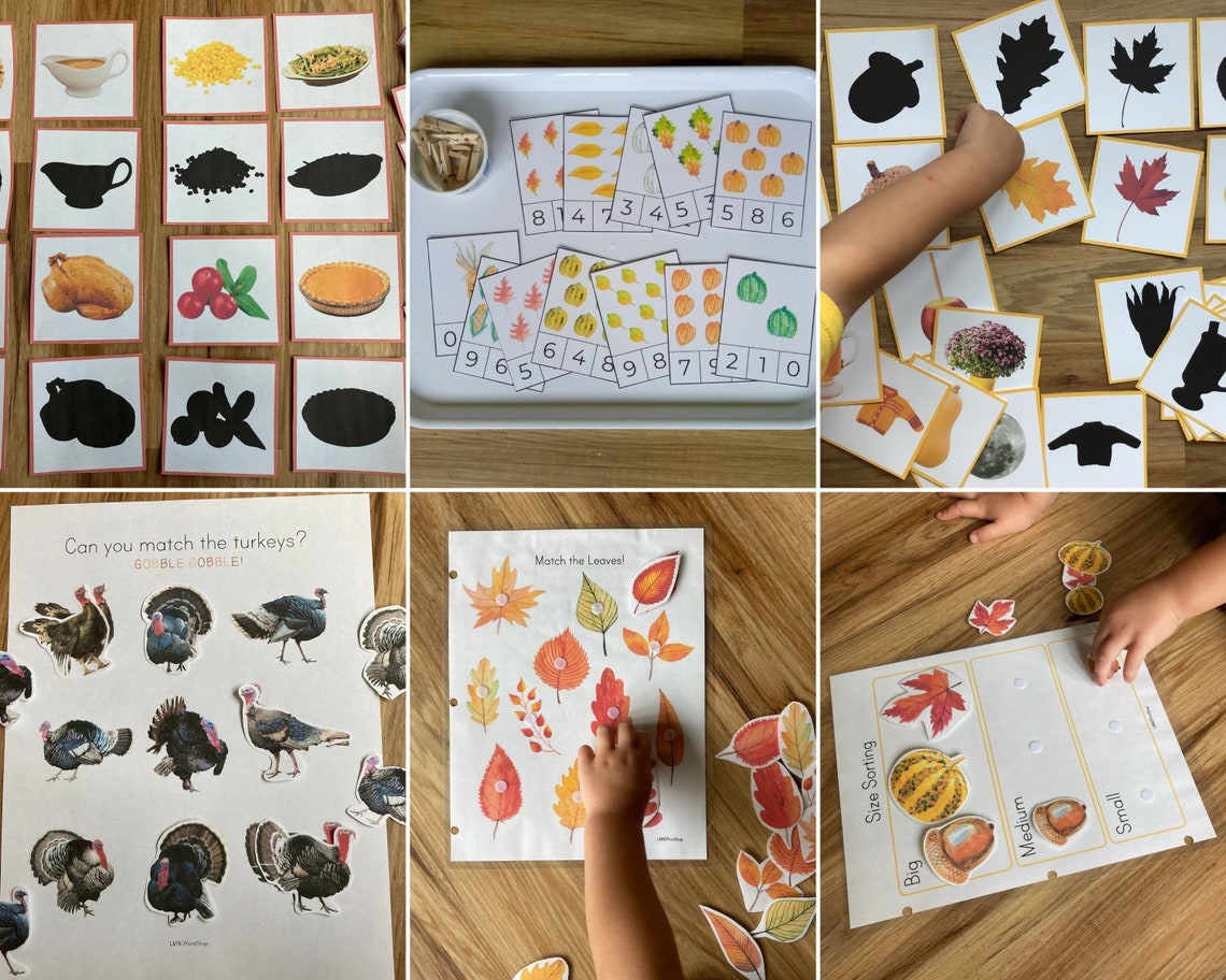 FALL BUNDLE - Autumn Preschool Homeschool - Busy Book Printable ...