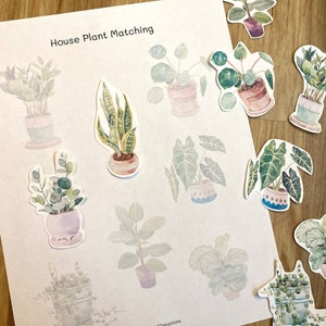 Plant Leaves Nature Busy Book Learning Binder Matching Activity Page - Toddler Preschool Kindergarten - Spring Summer Montessori PRINTABLE