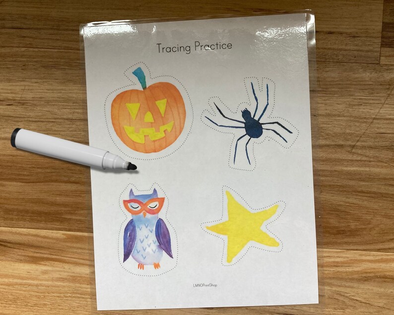 Halloween Learning Binder Preschool Busy Book Autumn Fall | Etsy