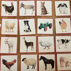 Farm Animal Shadow Matching Cards - Preschool Printable - Toddler ...
