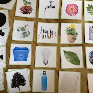 Ombre du jour de la Terre, carte assortie, environnement imprimable, réduction de la réutilisation, recyclage, activité de jeu pour tout-petits d'âge préscolaire, apprentissage Montessori