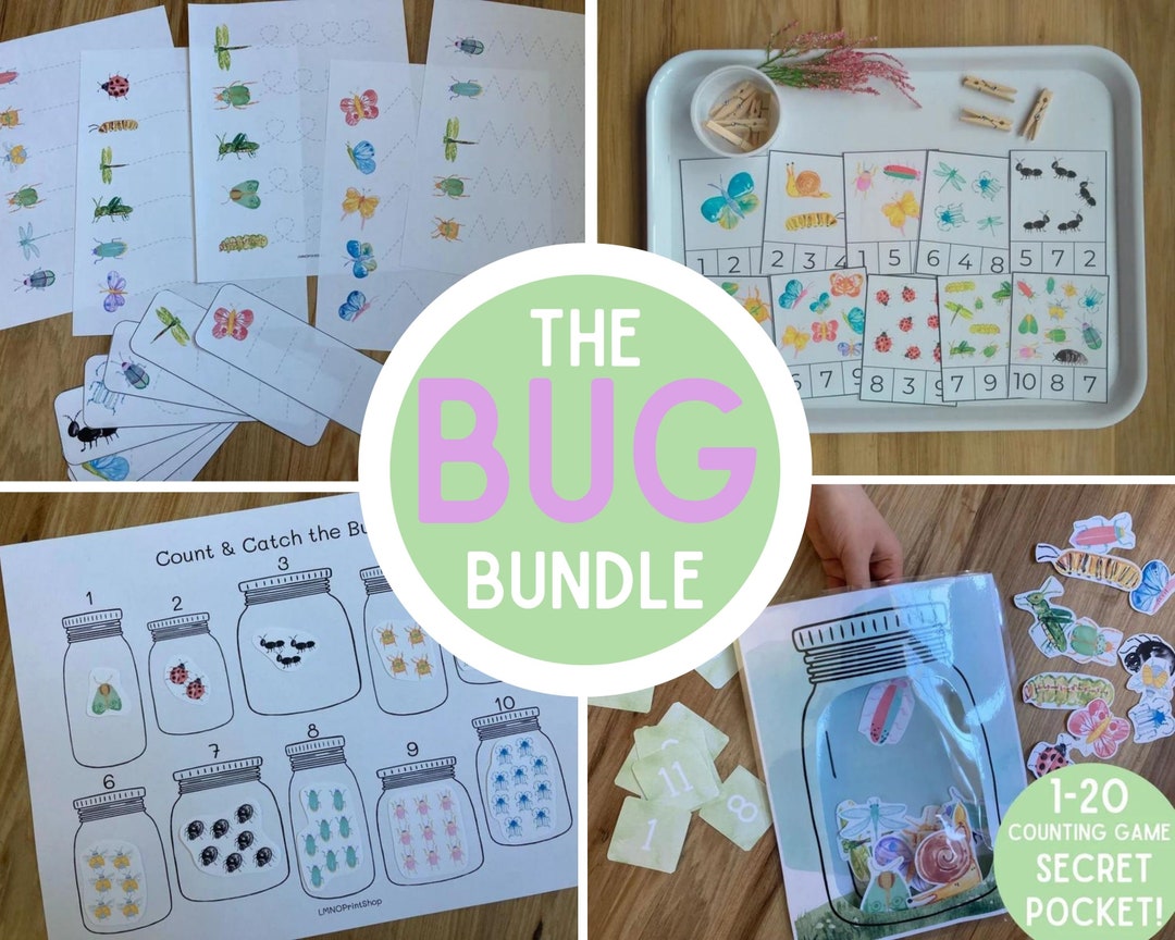 BUG Learning Bundle  Insect Math Counting  Preschool
