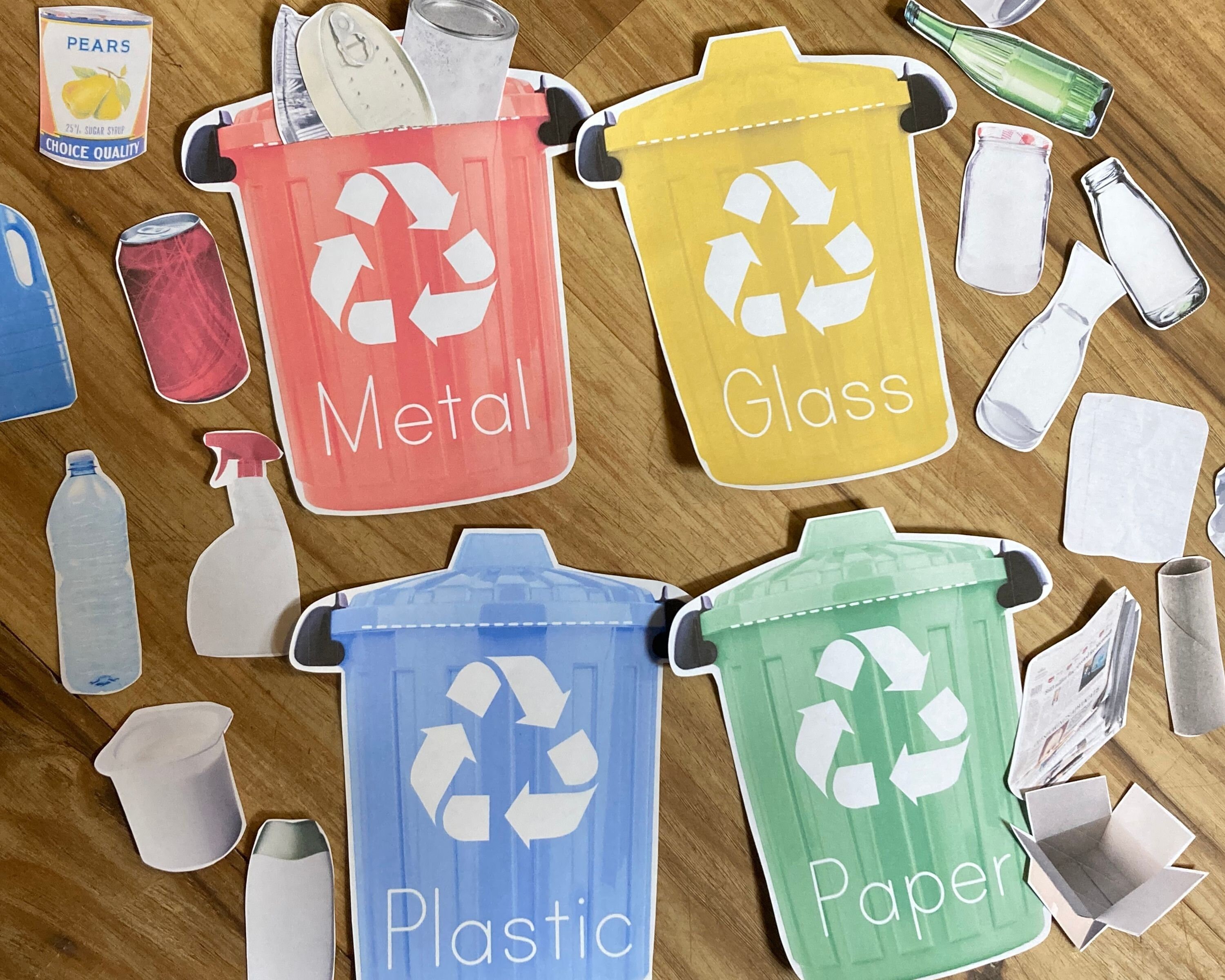 Earth Day Preschool Printables - Tracing Shadow Matching Recycle ...