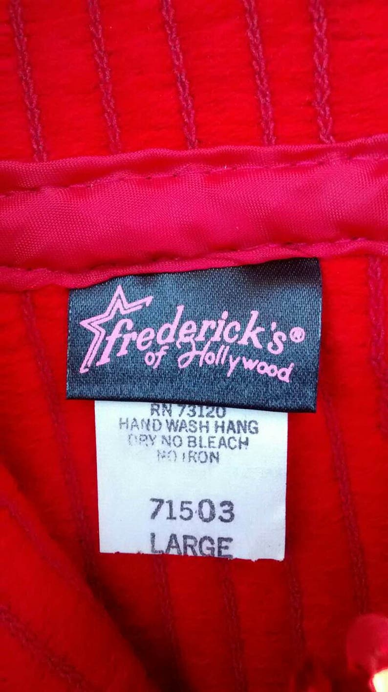 Sale Burning Up Vintage Frederick/'s of Hollywood Red Halter Top