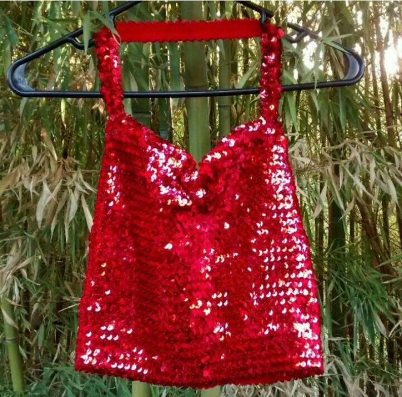Sale Burning Up Vintage Frederick/'s of Hollywood Red Halter Top