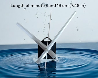Clock mechanism. long hands for wall clocks. watch accessories. Silver clock hands Minute hand 19 cm