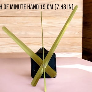 Clock mechanism. long hands for wall clocks. watch accessories. Gold clock hands