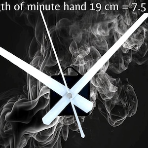 Clock mechanism. long hands for wall clocks. watch accessories. White clock hands Minute hand 19 cm