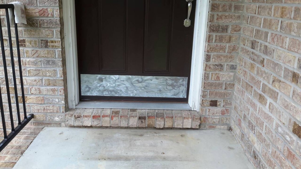Galvanized Metal Rustic Door Kick Plate Country Home Decor Etsy