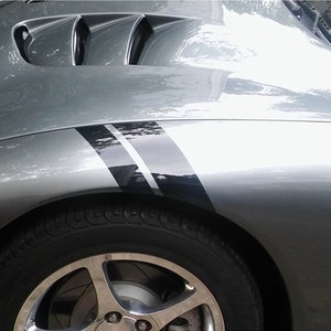 Corvette C5 C6 C7 C8 Asterisk Hash Mark Fender Stripe Two