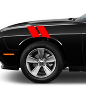 Clausen&#39;s World 4&quot; Fender Racing Stripes Grand Sport Graphics Decals - Compatible with Dodge CHALLENGER
