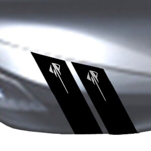 Clausen&#39;s World 4&quot; STINGRAY Fender Racing Stripes Grand Sport Graphics Decals - Compatible with Corvette C7