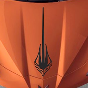 Clausen&#39;s World STINGRAY Hood3 Vinyl Decal 3 sizes - Compatible with Corvette C8