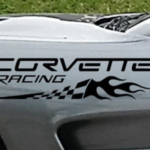 Clausen&#39;s World - CORVETTE RACING Stripe New Design Car Vinyl Decal qty 2 - Compatible with Corvette C5