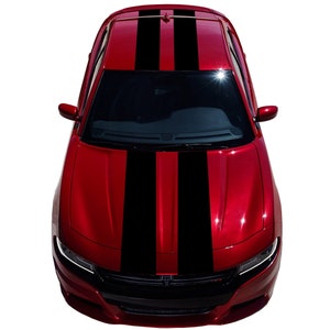 Clausen&#39;s World - 12&quot; Double Racing Stripes Vinyl Decal Racing Stripes - Compatible with Dodge Charger