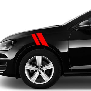 Clausen&#39;s World 2&quot; & 3&quot; Fender Racing Stripes Grand Sport Graphics Decals - Compatible with VW Golf /  GTI