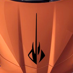 Clausen&#39;s World STINGRAY Hood Vinyl Decal 3 sizes - Compatible with Corvette C8