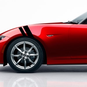 Clausen&#39;s World 2&quot; & 3&quot; Fender Racing Stripes Grand Sport Graphics Decals - Compatible with Mazda Miata