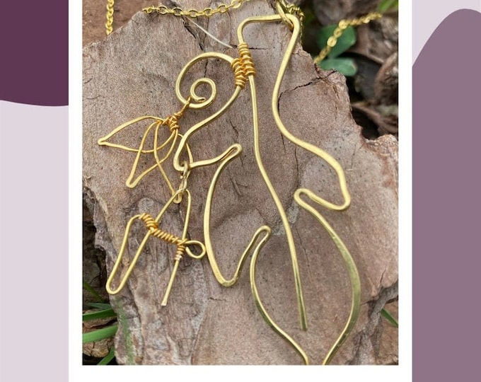 Feather Necklace. Wing necklace. Angel  Feather necklace. Custom jewelry. Necklaces for women. Wirewrapped jewelry