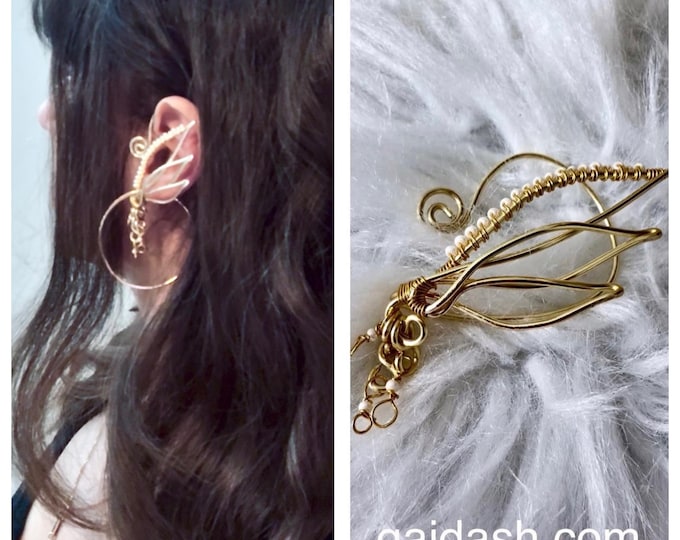 Wings ear cuff , wings jewelry ,fary wings,  elf ear cuff, dancer earrings.