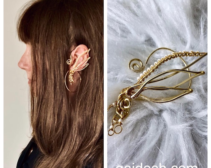 Wings ear cuff , wings jewelry ,fary wings,  elf ear cuff, dancer earrings.