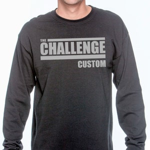 New Season 36 The Challenge Long Sleeve Black Shirt Custom with Your Name