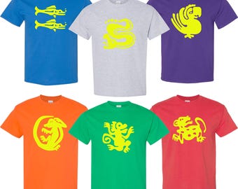 Legends of the Hidden Temple T Shirts Kostüm TV Game Show Nick 90's Cosplay